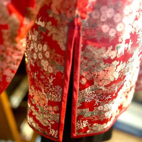 Vintage 1984 Handmade Chinese Silk Jacket - Picture 9 of 10